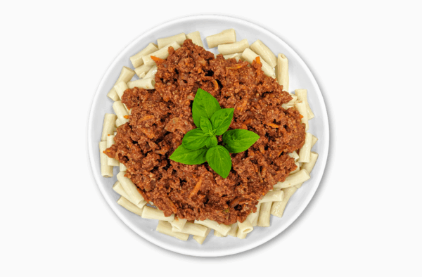 Lean Beef Bolognese on Brown Rice Penne