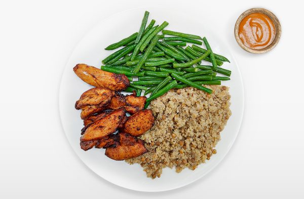 Peri Peri Chicken, Quinoa, Lentils and Greens